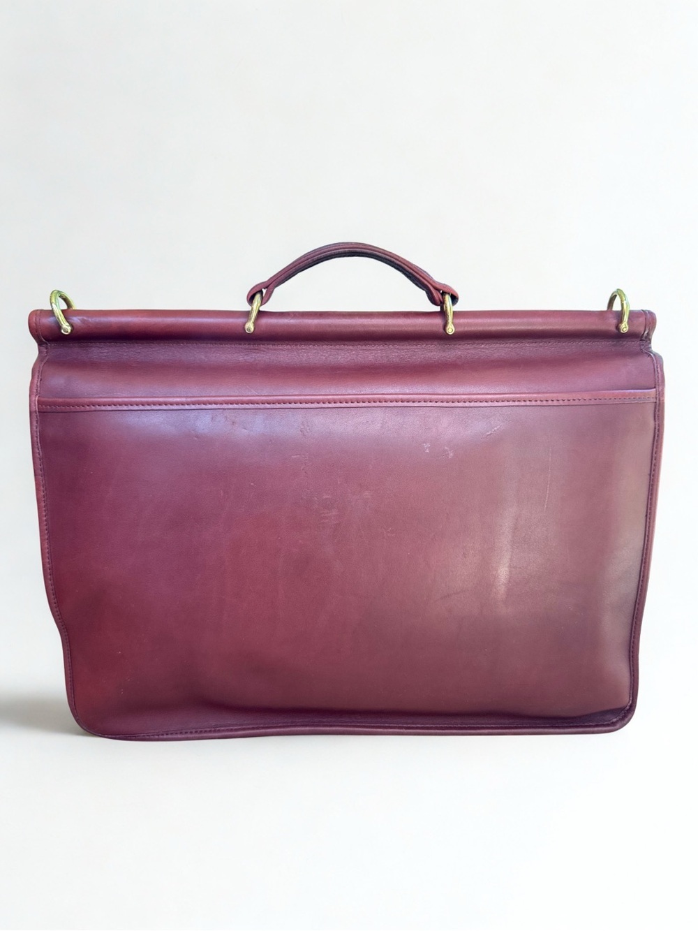 Vintage Coach Beekman Briefcase 5266 Rare Burgundy Le… - Gem